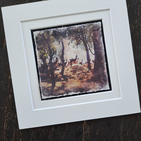 Mini art print. "Herd Ventures"