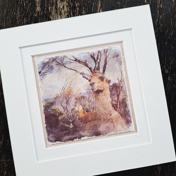 Mini art print. "Just Chillin"