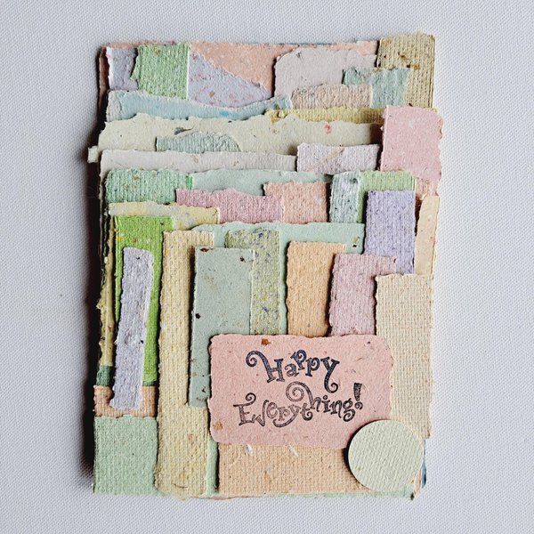 Handmade Recycled Collage Paper Pack, Junk Journal, Scrapbooking papers, coloured bundle